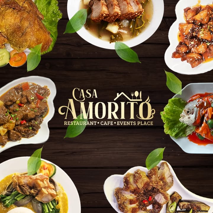 Filipino food spread at Casa Amorito